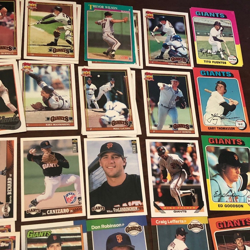 Vintage San Francisco Giants Baseball Trading Card Set - Picture 3 of 6